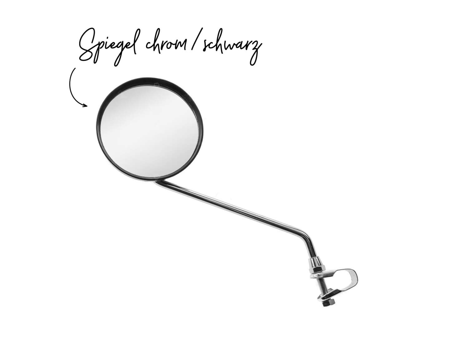 Spiegel Chrom / schwarz universal Spiegel Chrom / schwarz universal