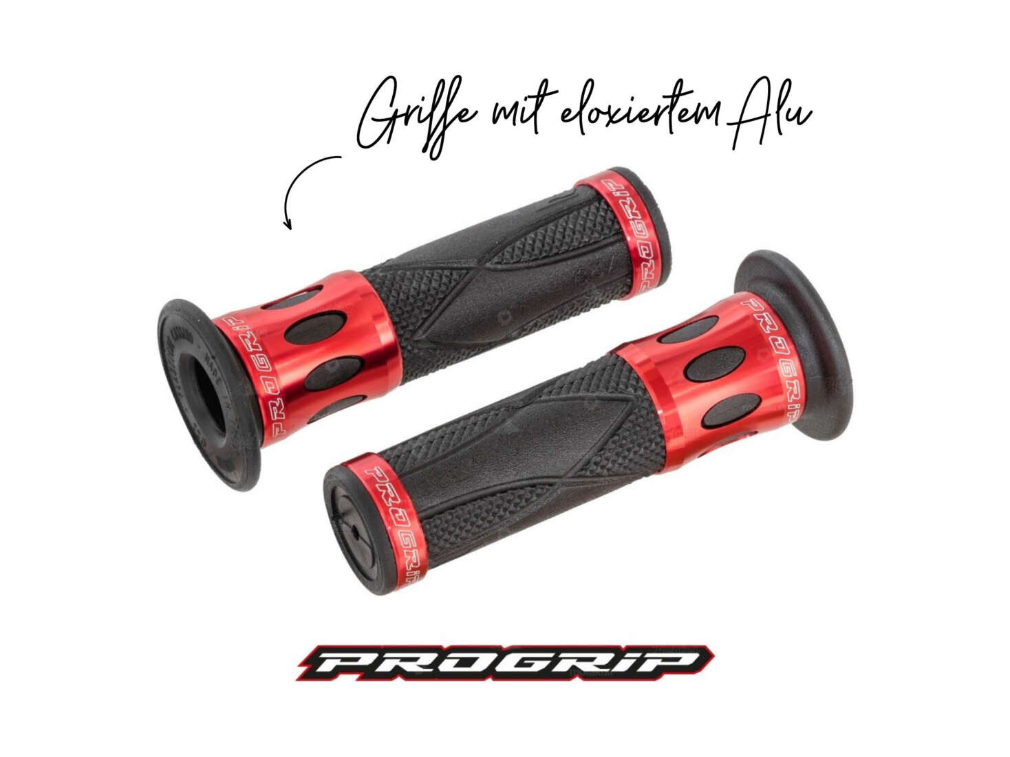 Griffe ProGrip 728 rot eloxiert Griffe ProGrip 728 rot eloxiert