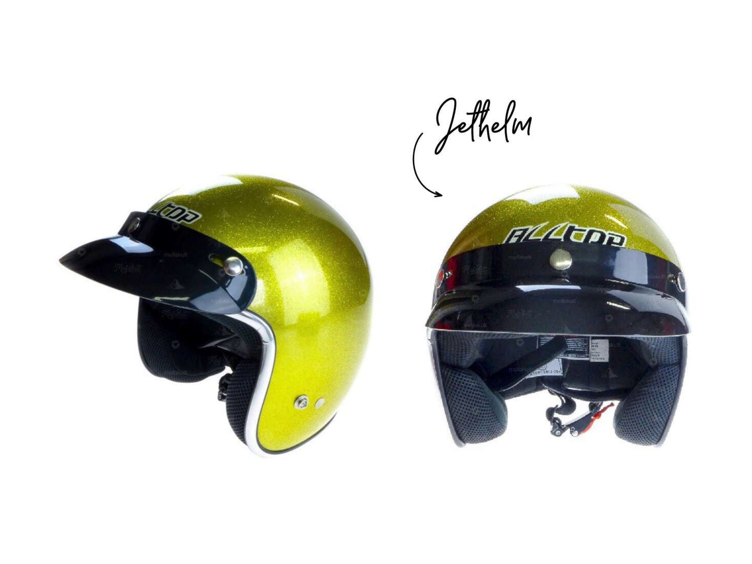 Klassischer Jethelm fancy gold Klassischer Jethelm fancy gold