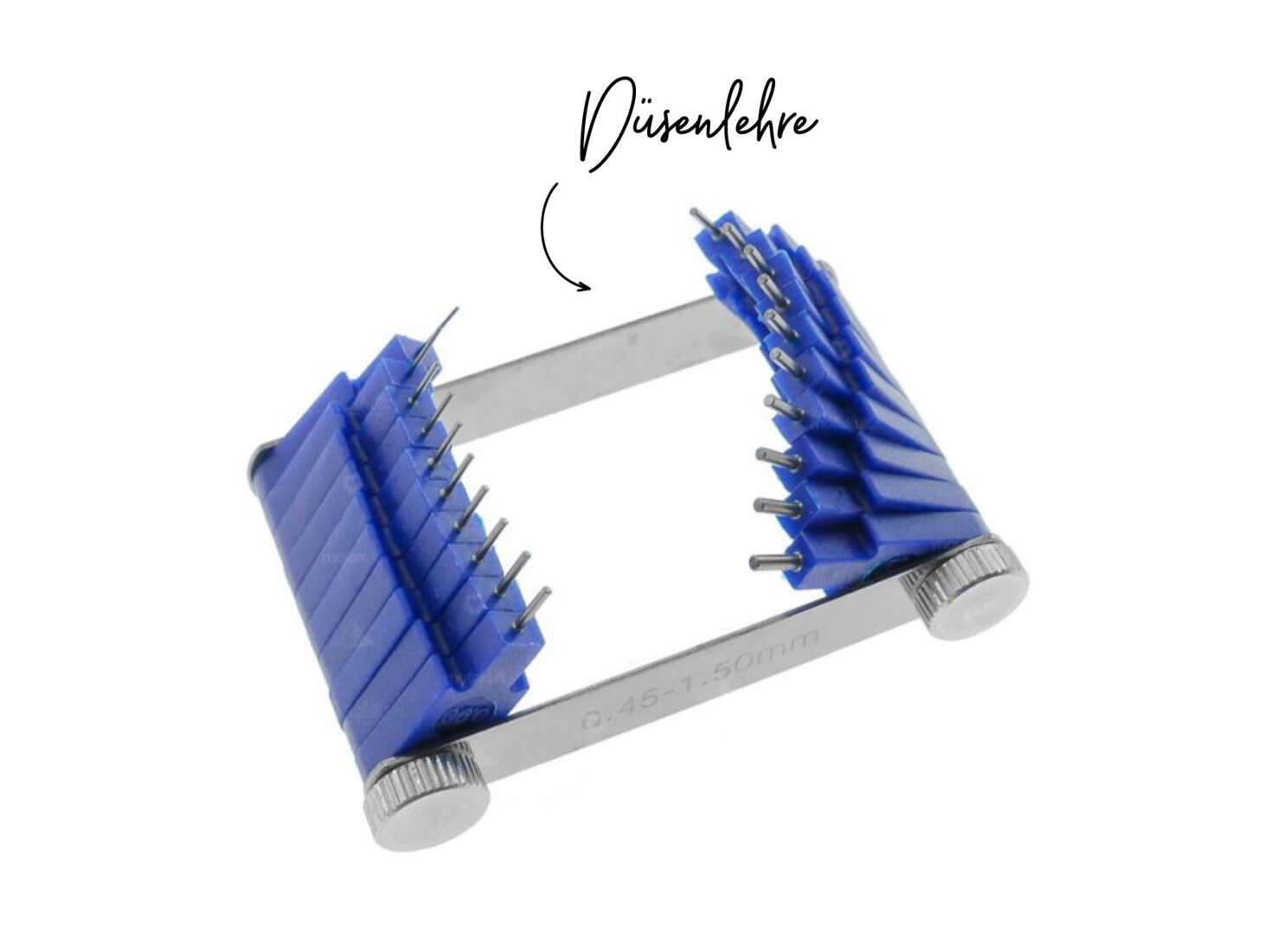 Düsenlehre 20-teilig 0.45 - 1.5 mm Düsenlehre 20-teilig 0.45 - 1.5 mm