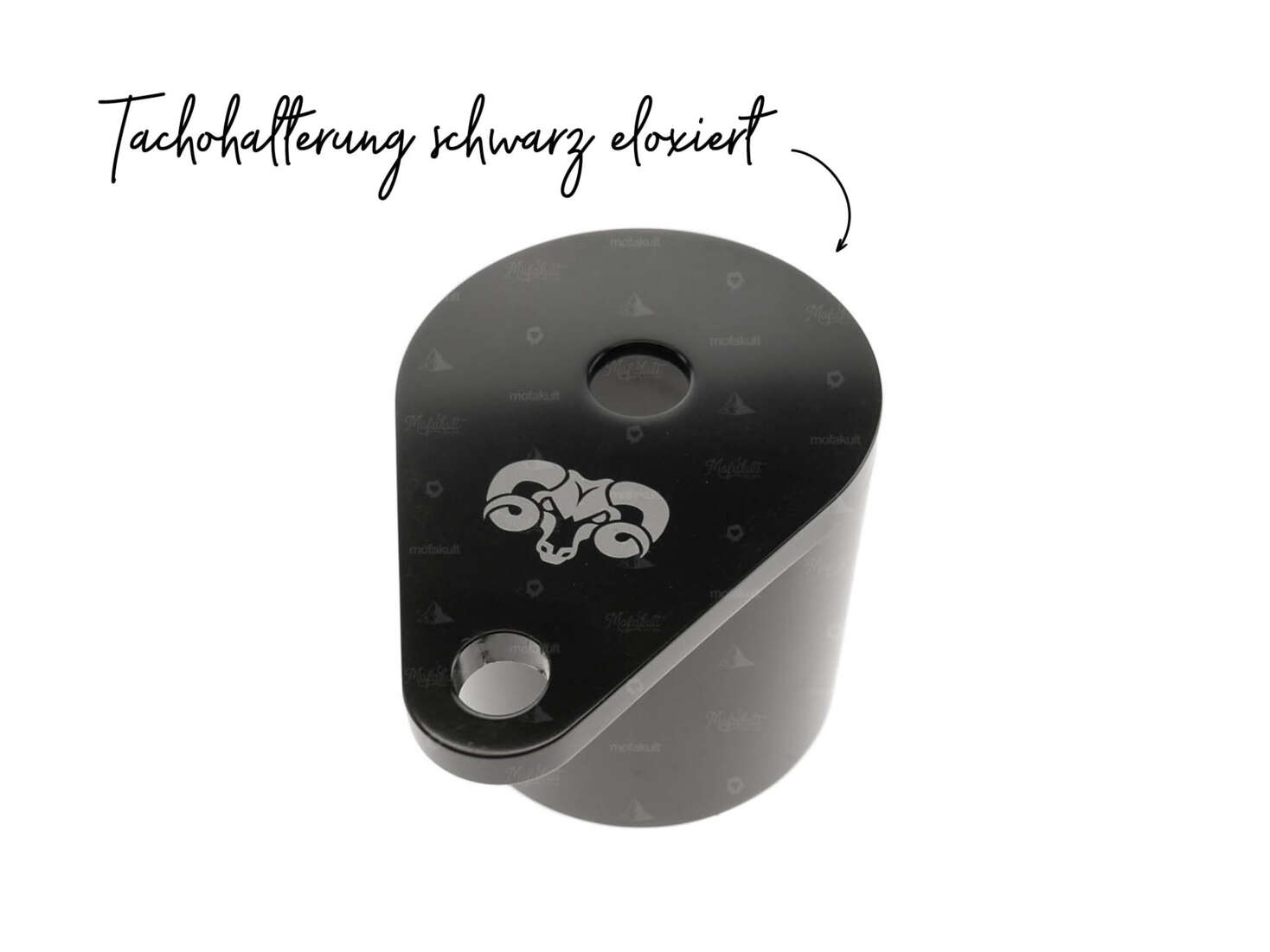 66Heroes Tachohalterung Ø48 schwarz eloxiert 66Heroes Tachohalterung Ø48 schwarz eloxiert