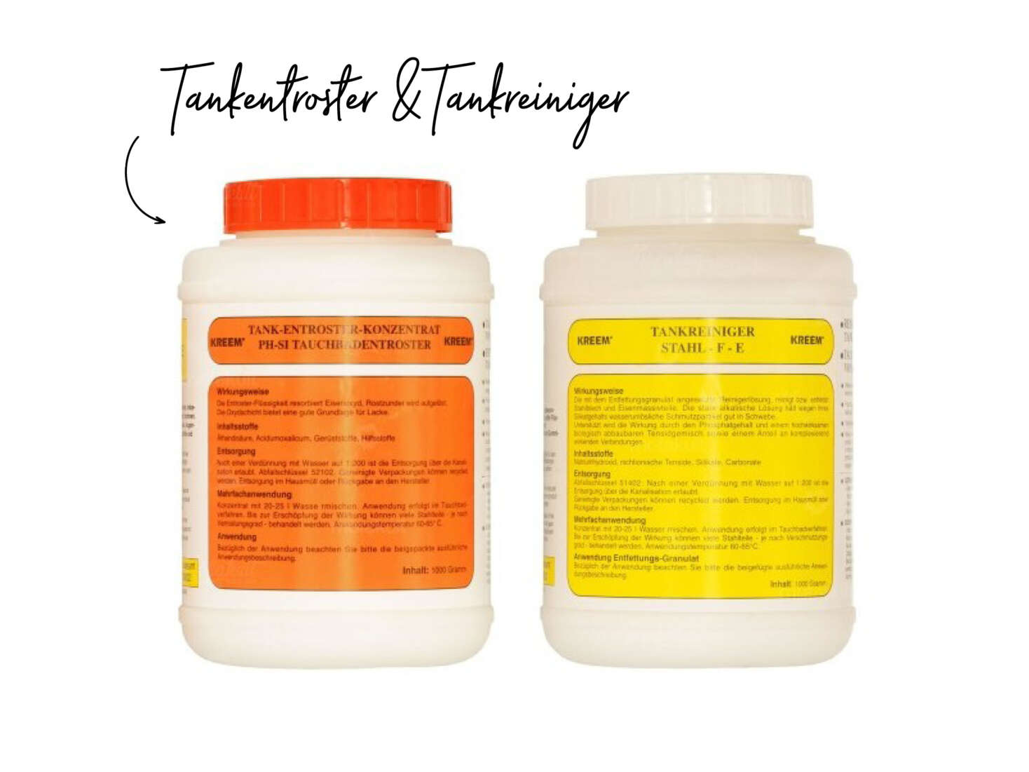 Set Tankversiegelung rot für 25 L Tank Set Tankversiegelung rot für 25 L Tank