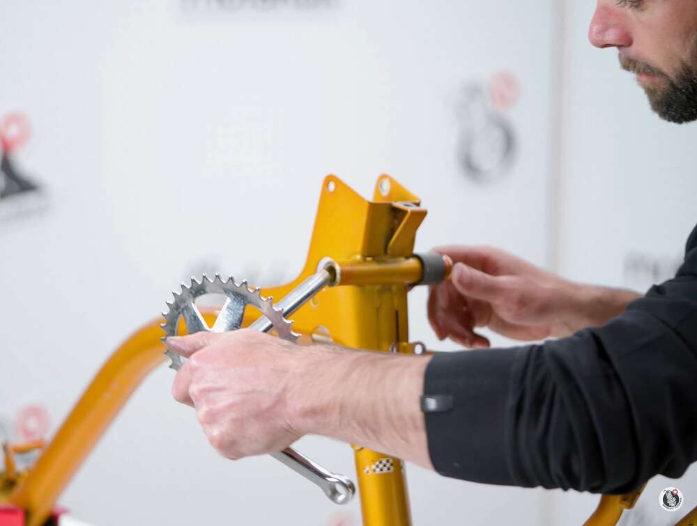 GPO Tretachse Chrom Set | Puch Velux GPO Tretachse Chrom Set | Puch Velux