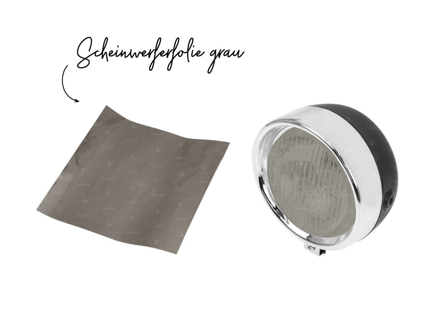 Folie Scheinwerfer grau 25 x 25 cm (hitzebeständig ) Folie Scheinwerfer grau 25 x 25 cm (hitzebeständig )