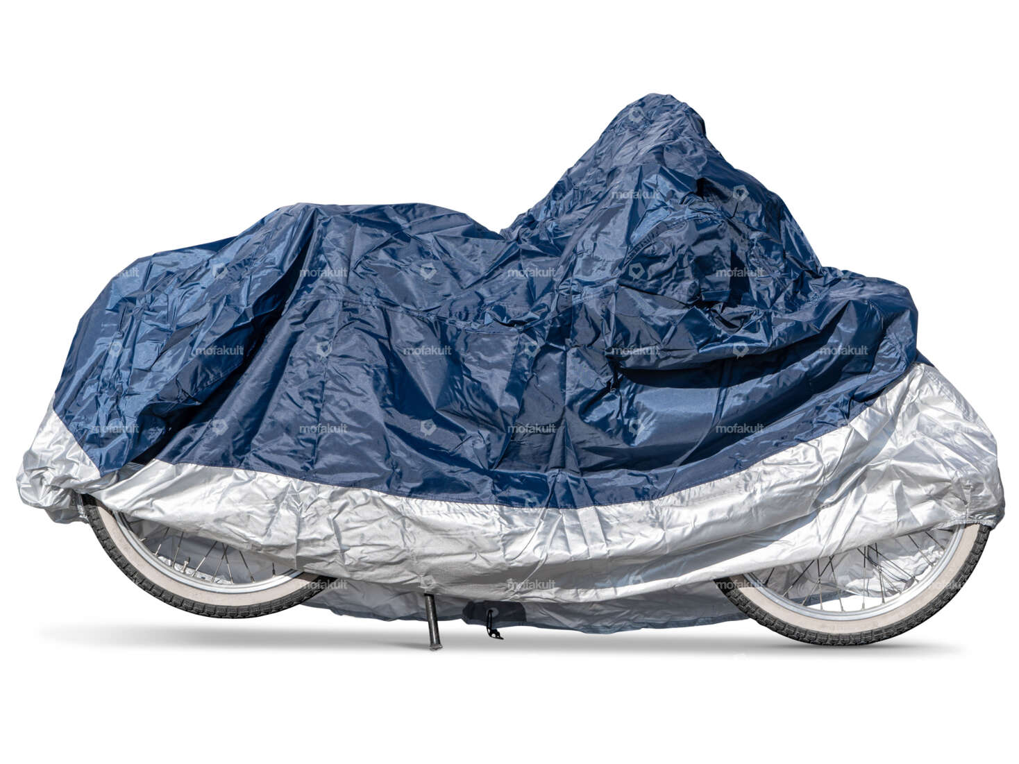 Tarpaulin polyester blue/silver size M Carousel Image 1