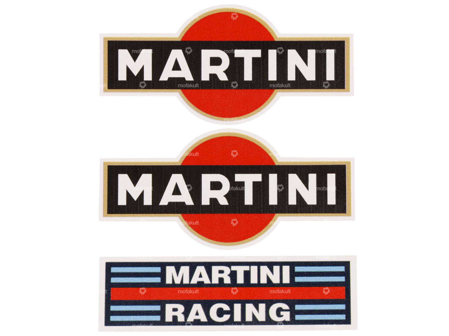 Klebersatz «Martini Racing» 3-tlg. Carousel Image 1