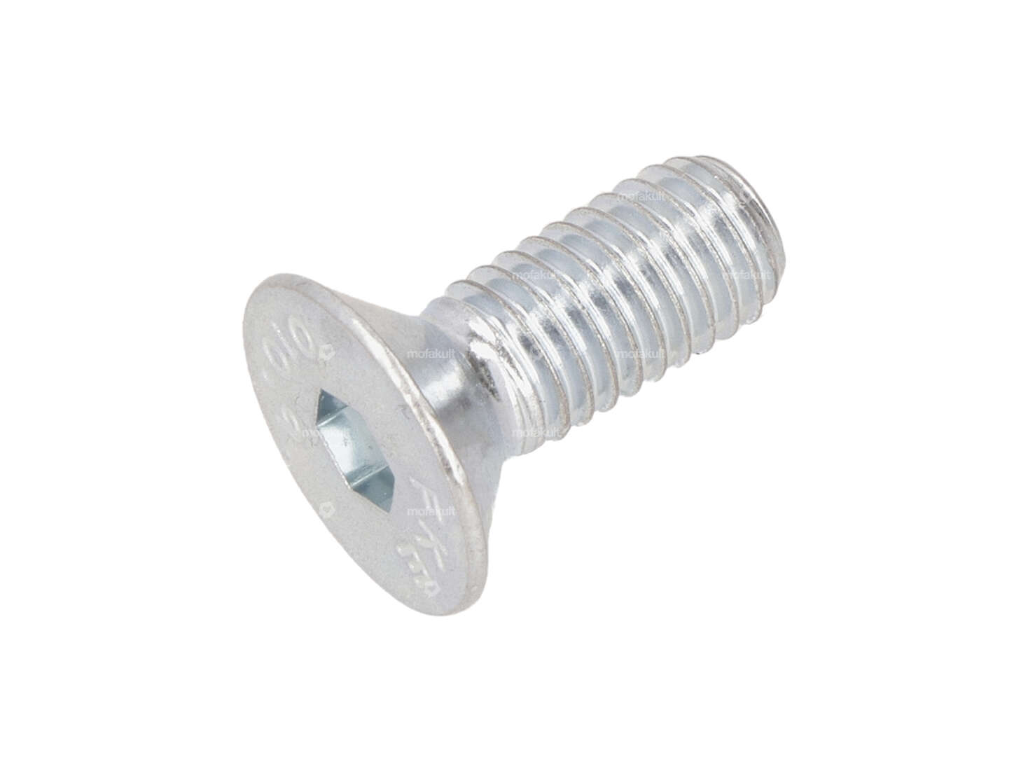 Screw M8x20 countersunk head hexagon socket, galvanized (10.9 strength) Carousel Image 1
