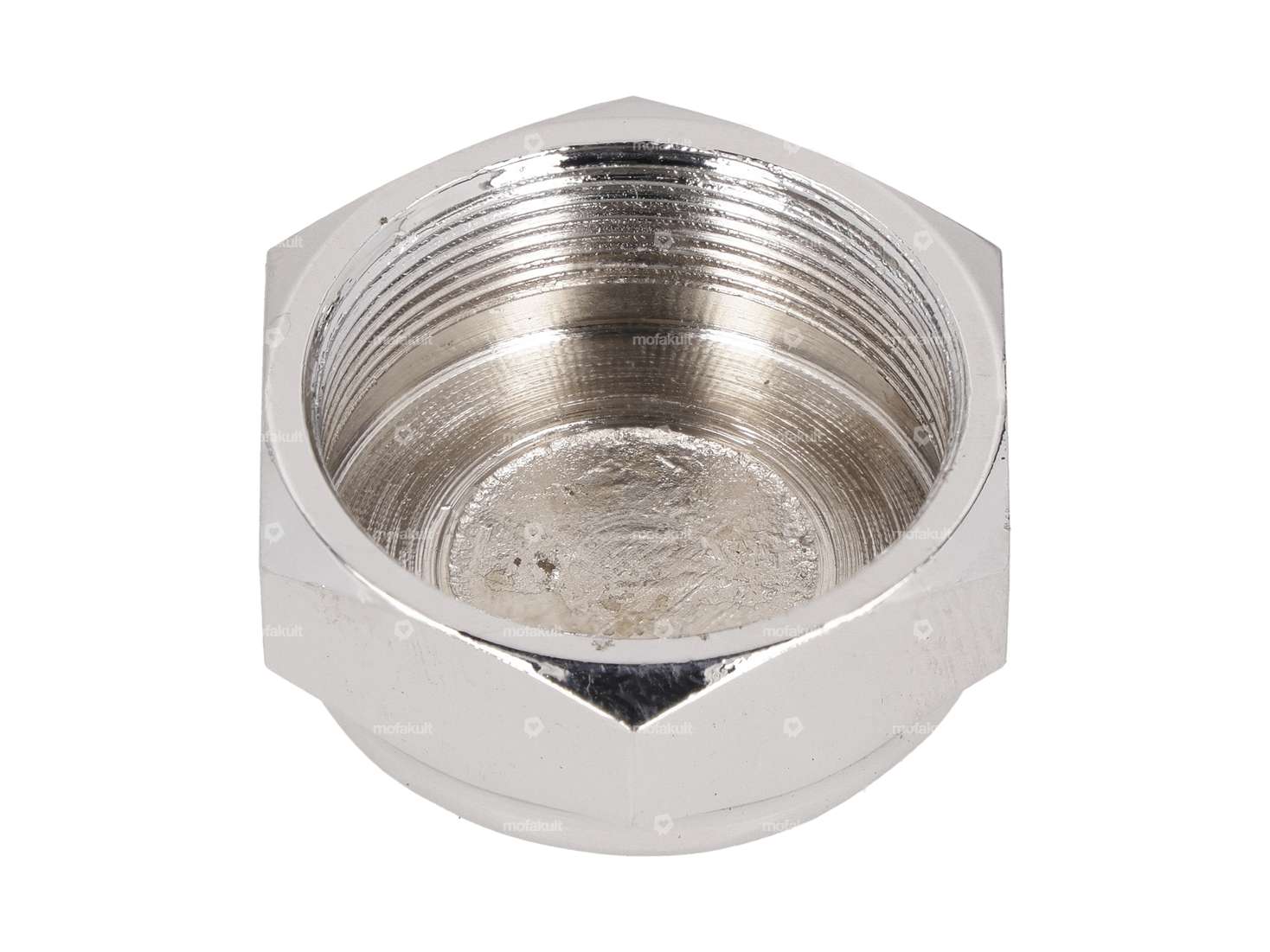 Gabelschaftmutter M26x1 geschlossen mittelhoch Chrom Carousel Image 2