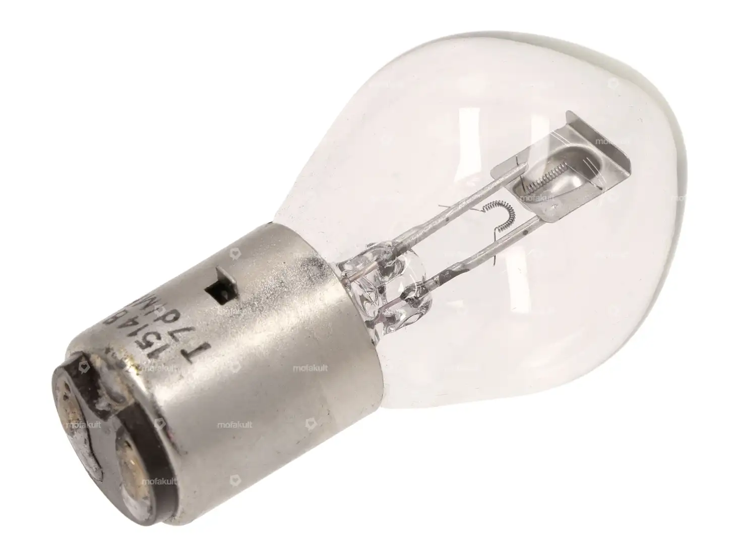 Lampadina biluce 6V-25/25W BA20D per fanale anteriore Vespa ET3/ PV/ Super/ GS/ GT/ GL