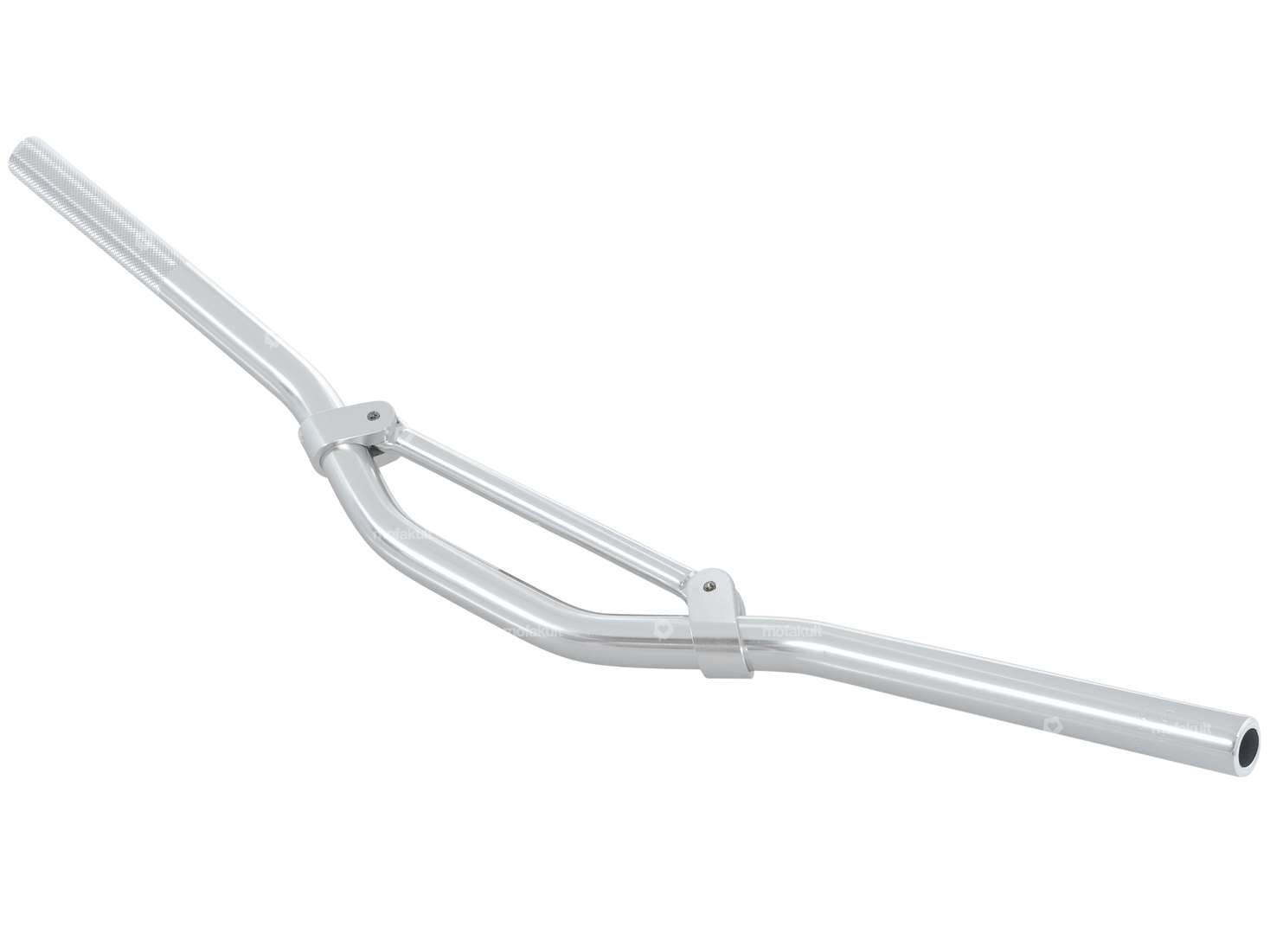 66HEROES racing handlebar fork plate 7 cm aluminum silver Carousel Image 2