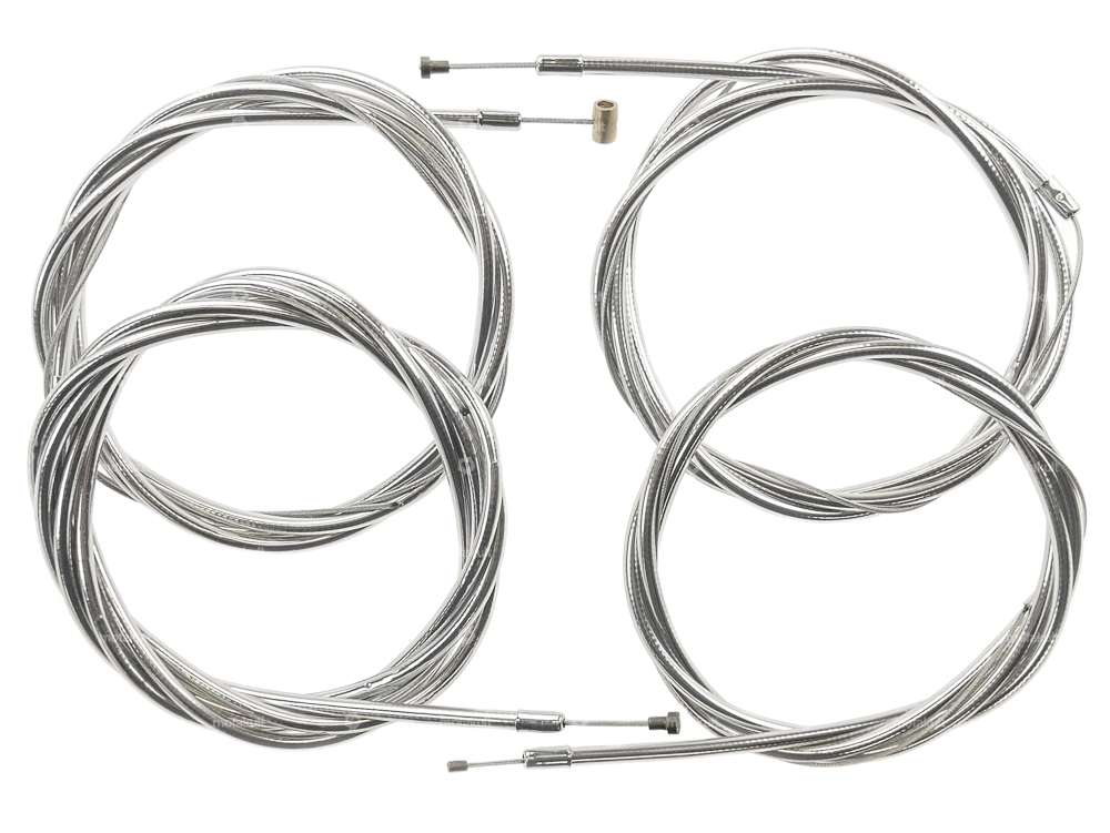 Cable set chrome high handlebars | Puch Maxi Carousel Image 1