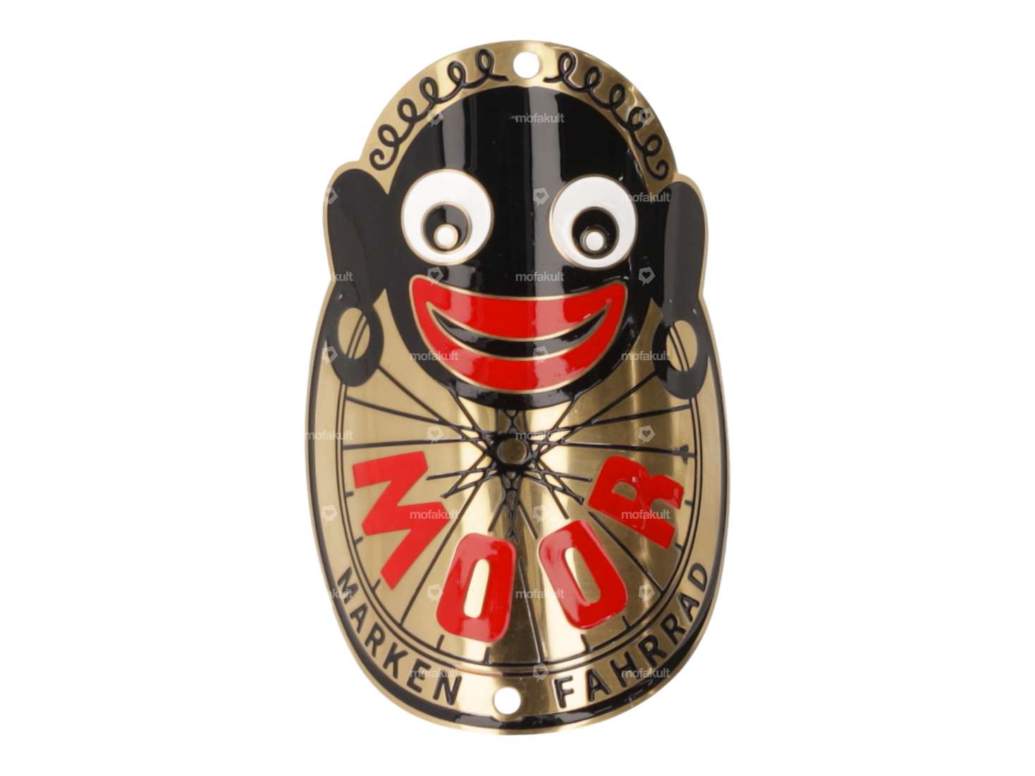 «Moor» Markenschild am Steuerrohr (gebogen) Carousel Image 1