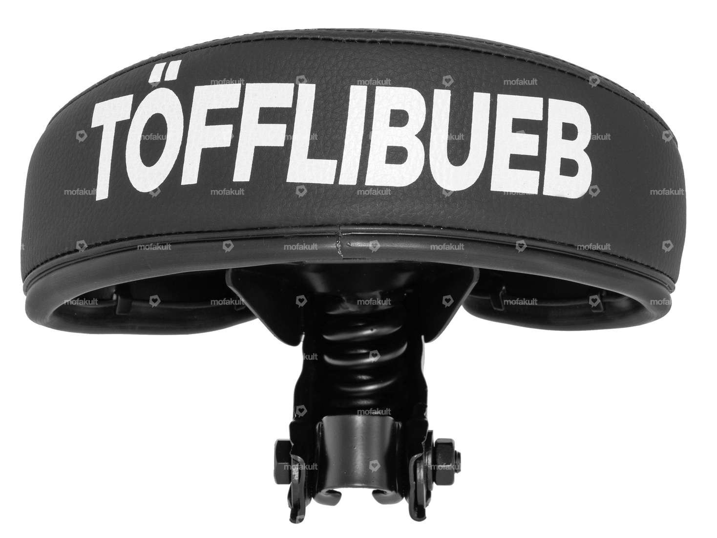 Saddle "Töfflibueb" lettering low black Carousel Image 3