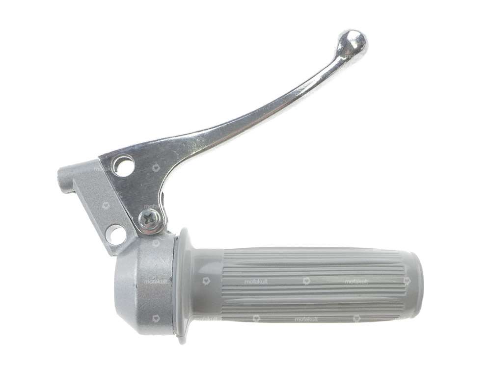 Gasgriff Vollguss rund grau Carousel Image 1