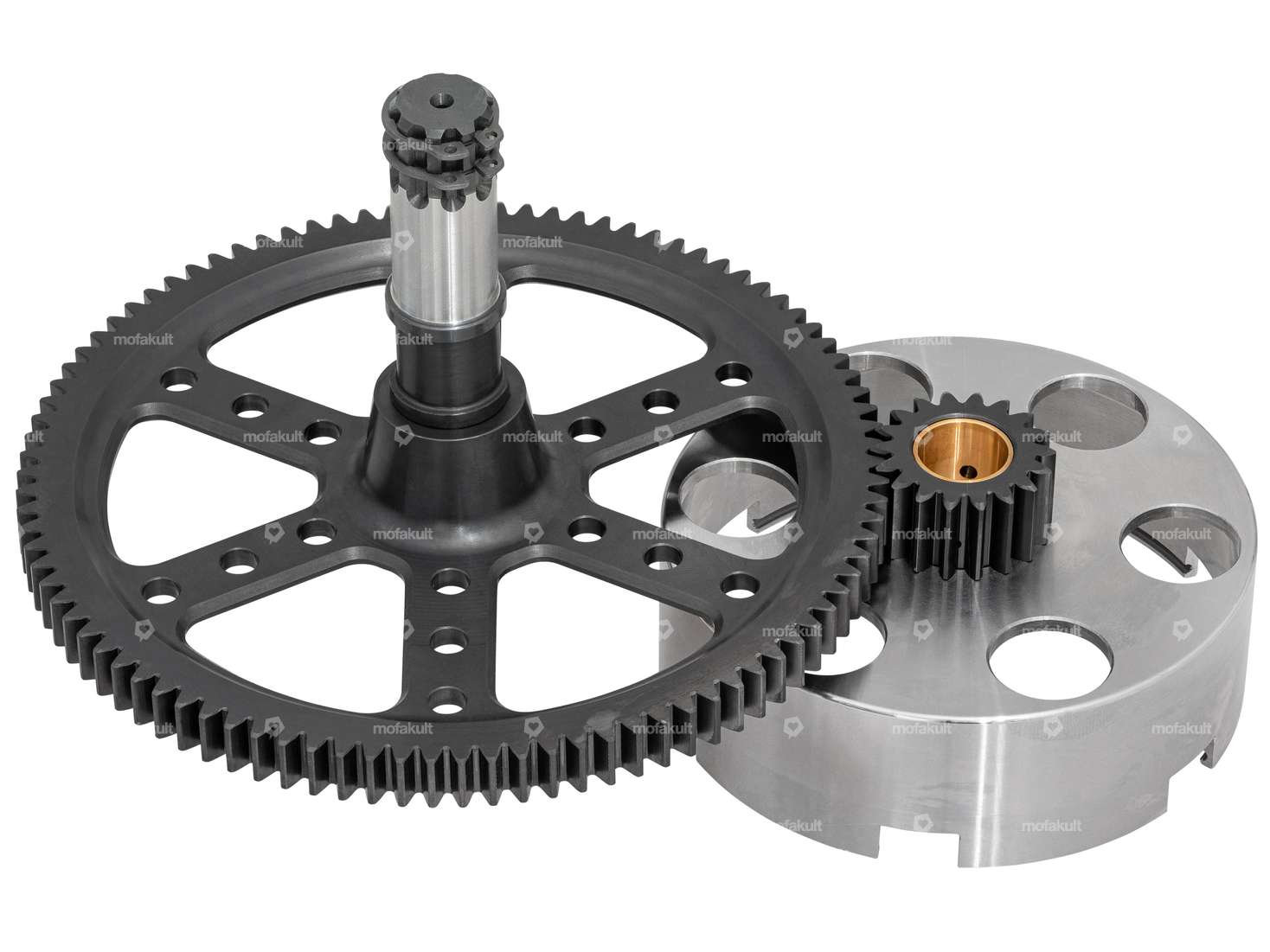 MBR clutch basket & spur gear 18:94 teeth Racing straight | Puch E50 Carousel Image 1