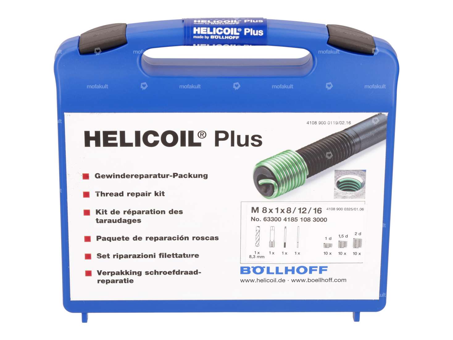 HeliCoil Gewinde-Reparatur-Set M8x1 (Profi Werkzeug) Carousel Image 1