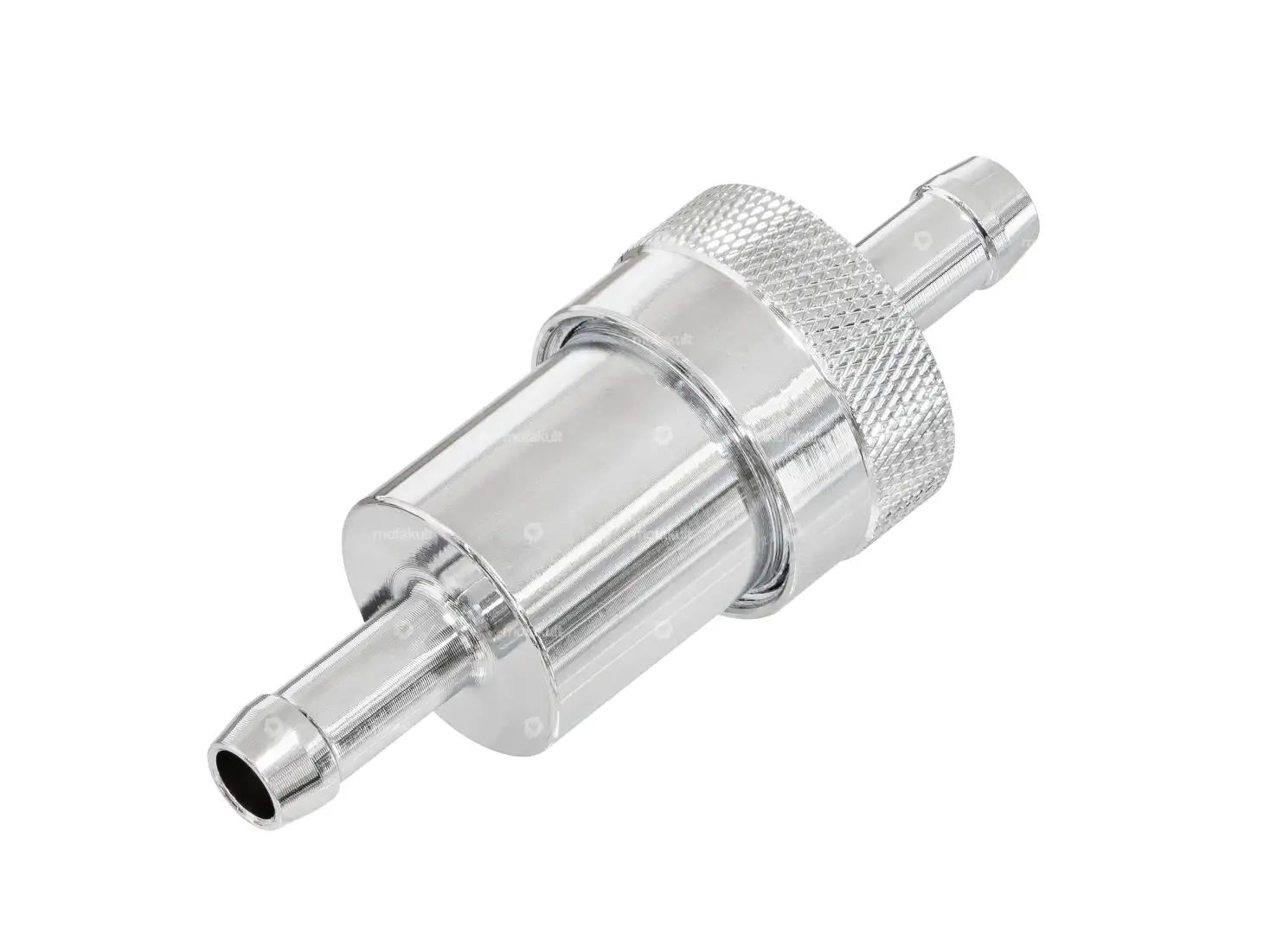 GPO fuel filter connection 8 mm aluminum silver (removable) | mofakult