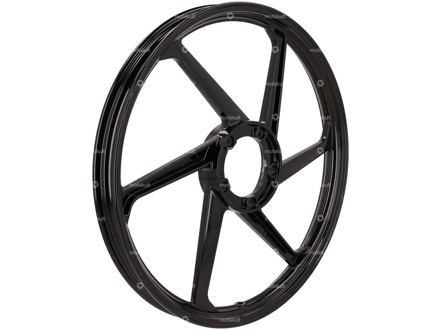 Rim 17" cast black (6 single spokes) | Puch Carousel Image 2