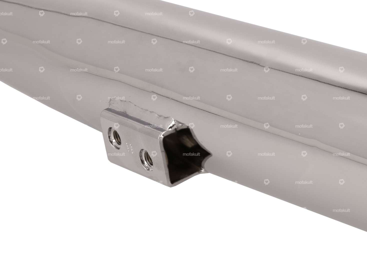 Jamarcol Endtopf Zigarre Ø 32 / 70 mm mit Lasche Chrom | Kreidler Carousel Image 4