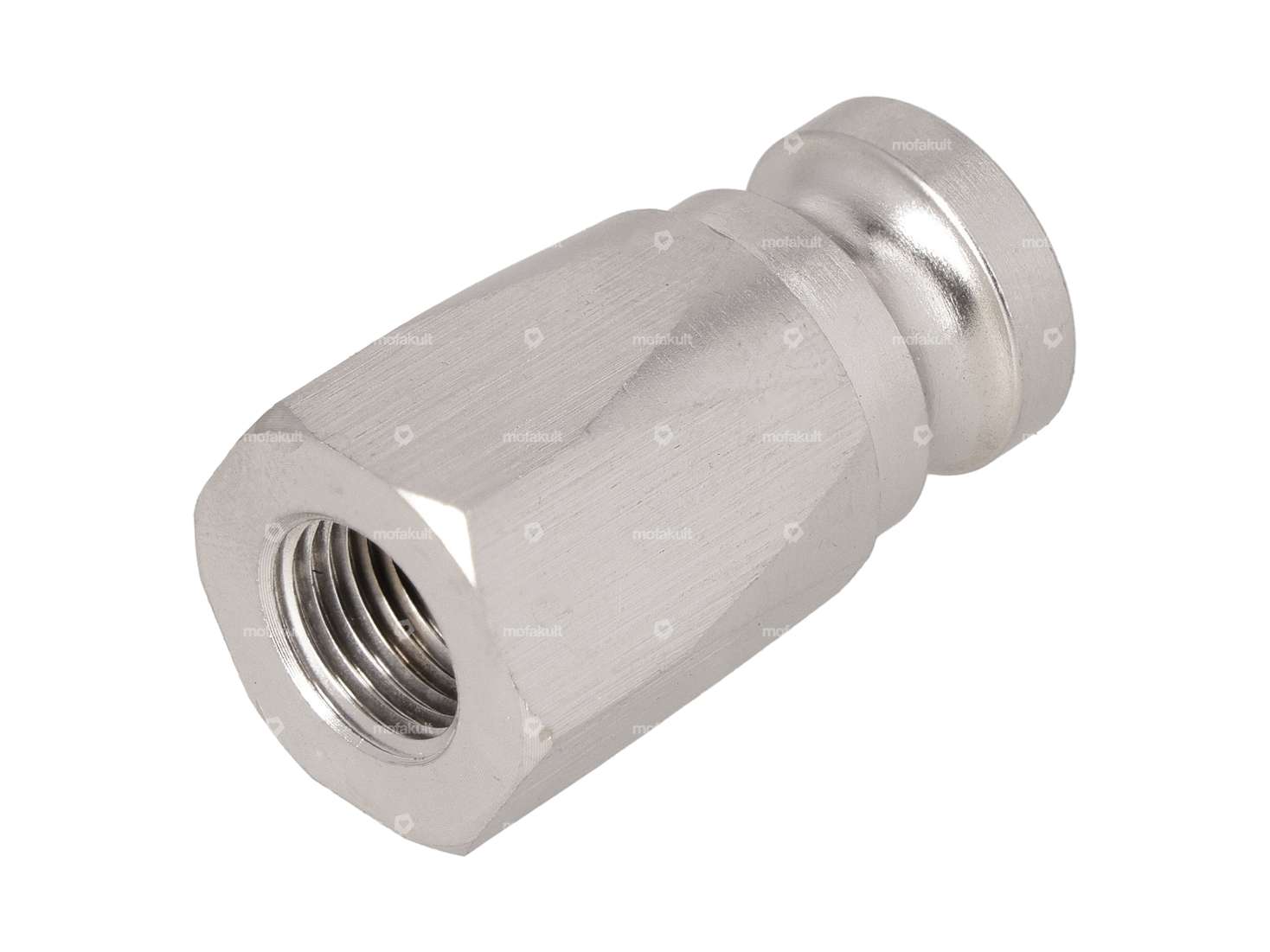 66HEROES Aufnahmezapfen M10 Nummernschildhalter seitlich Inox Carousel Image 1