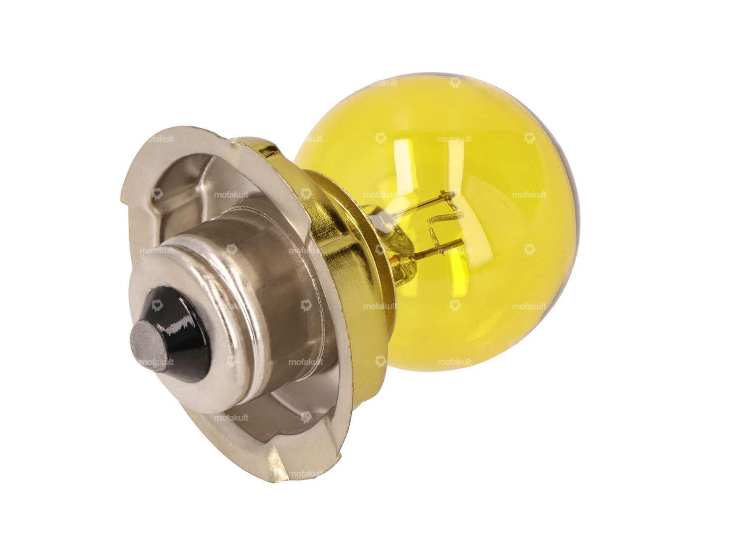 GPO bulb 12V - 15W (P26s) with collar, yellow 1-filament Carousel Image 1