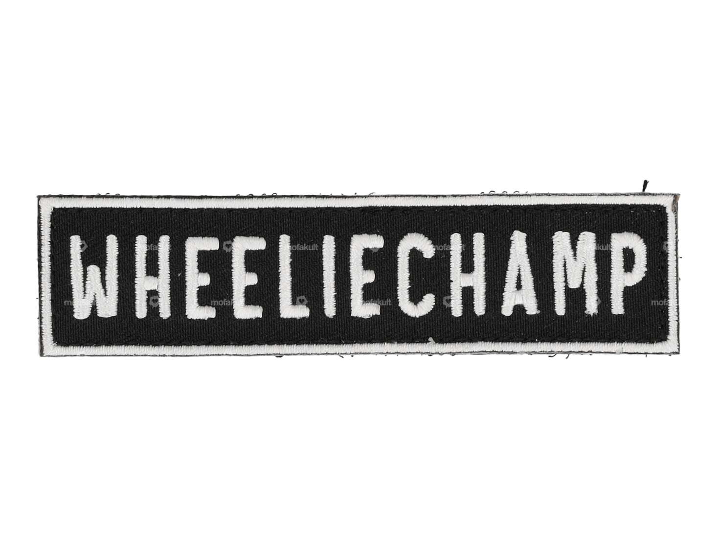 mk-Merch patch "WHEELIECHAMP" black Carousel Image 1