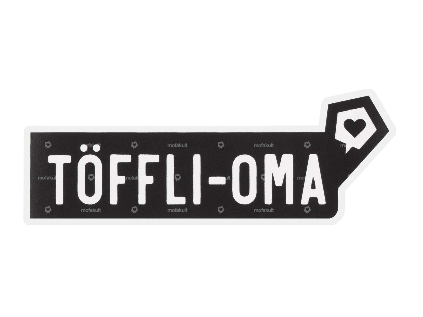 mk-Merch Aufkleber «TÖFFLI-OMA» 25 x 100 mm Carousel Image 1