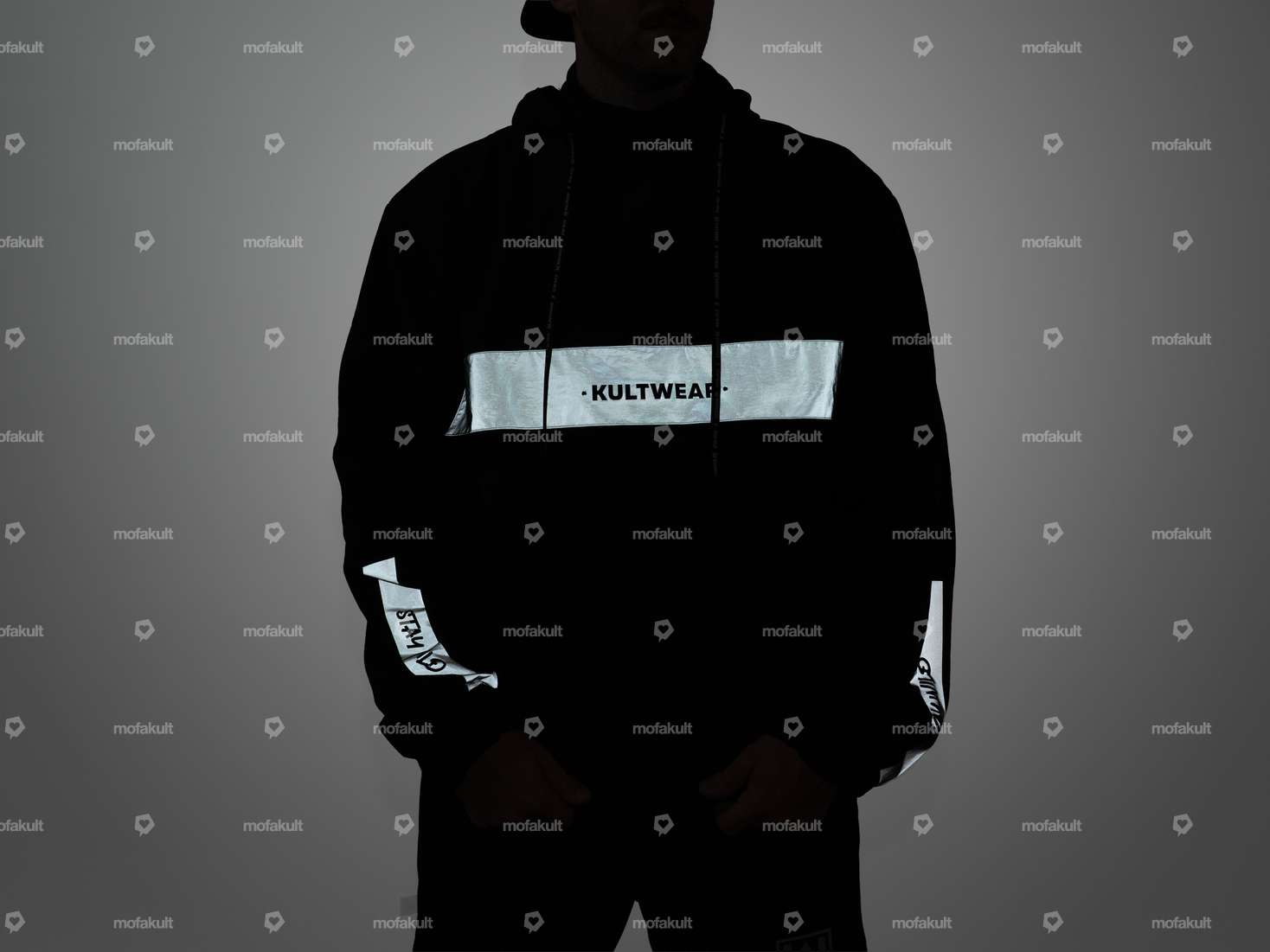 KULTWEAR "Ride" Windbreaker, Black/Gray Carousel Image 3