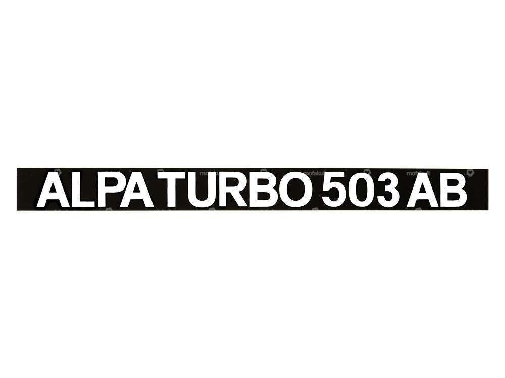 Alpa Turbo 503 AB" side panel sticker 280 x 25 mm Carousel Image 1