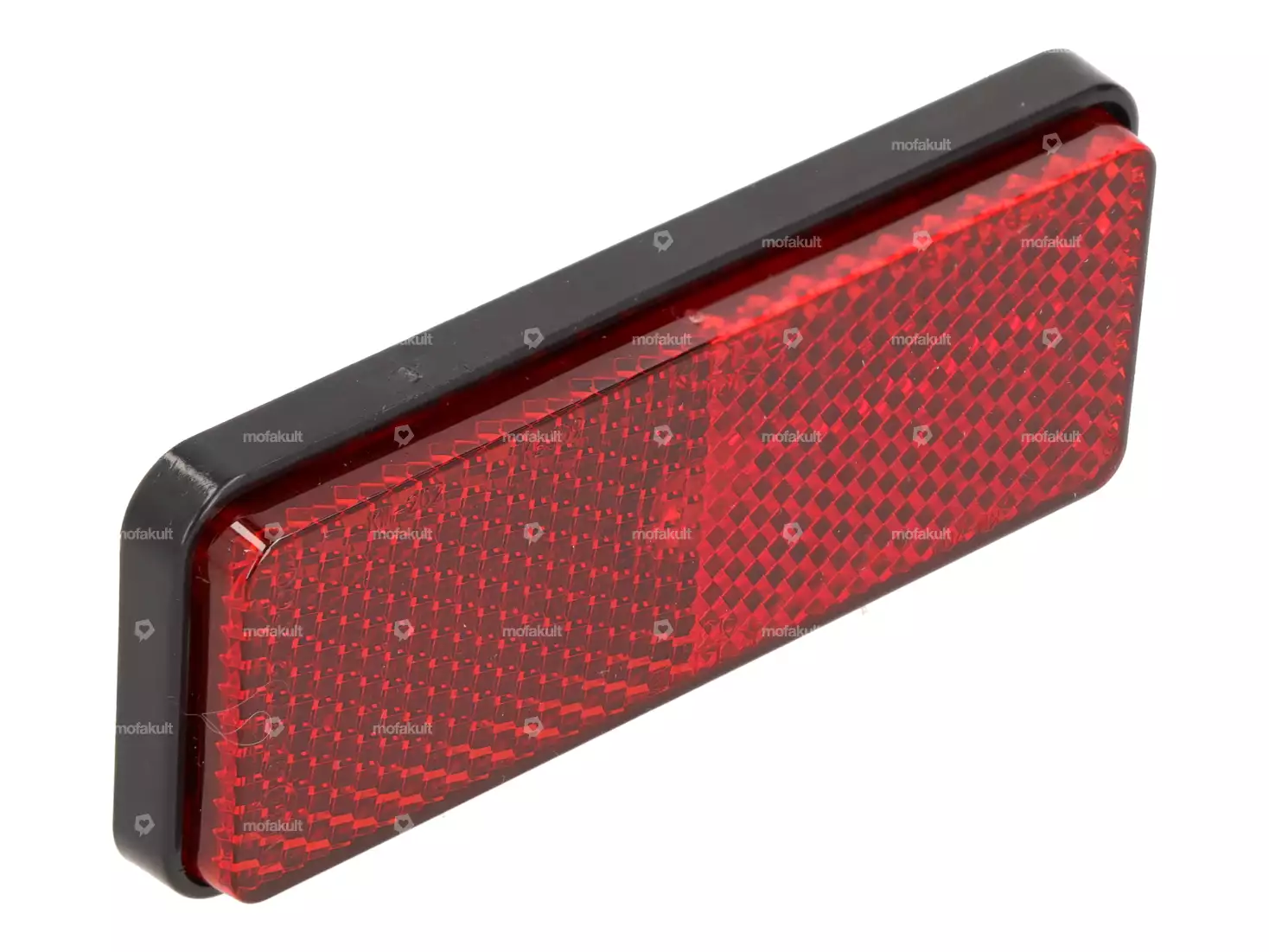 Reflector 90 x 35 mm with threaded pin angular red | mofakult