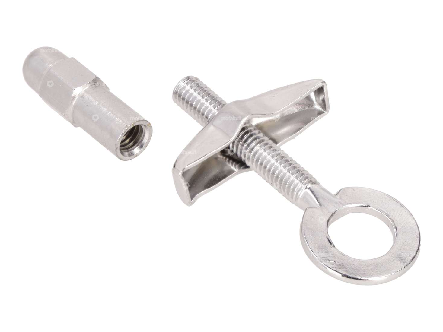 Radspanner Ø 11 mm M6 Führungsblech Spezialmutter gerade verzinkt Carousel Image 2