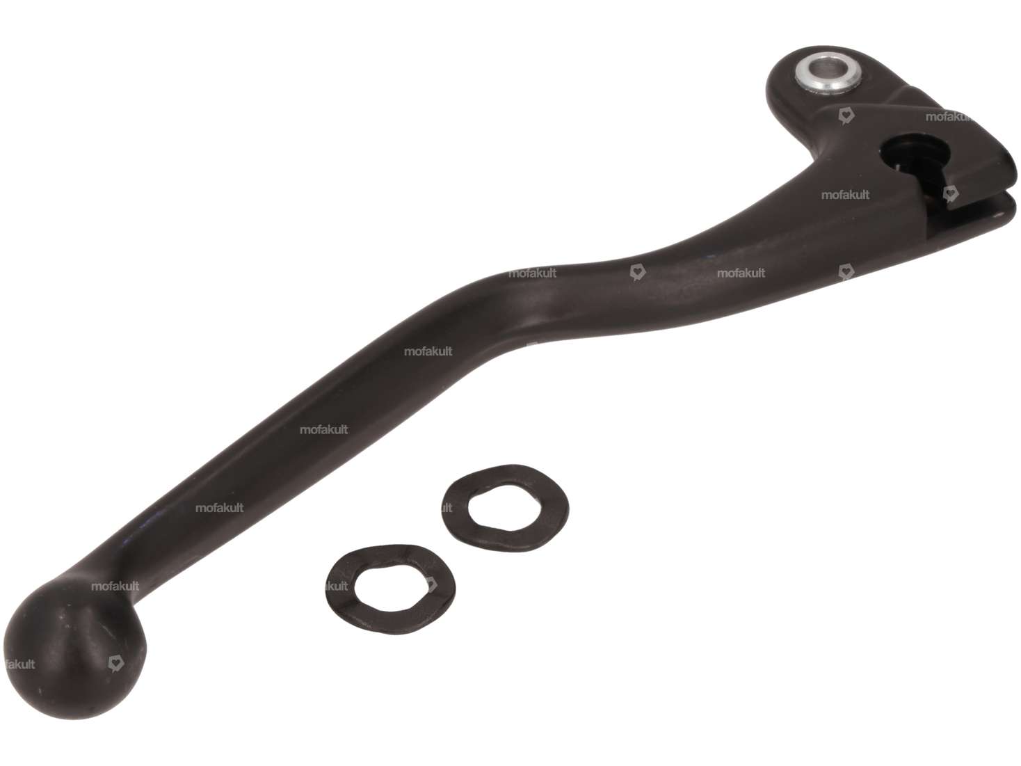 Domino brake lever left long aluminum black NOS Carousel Image 3