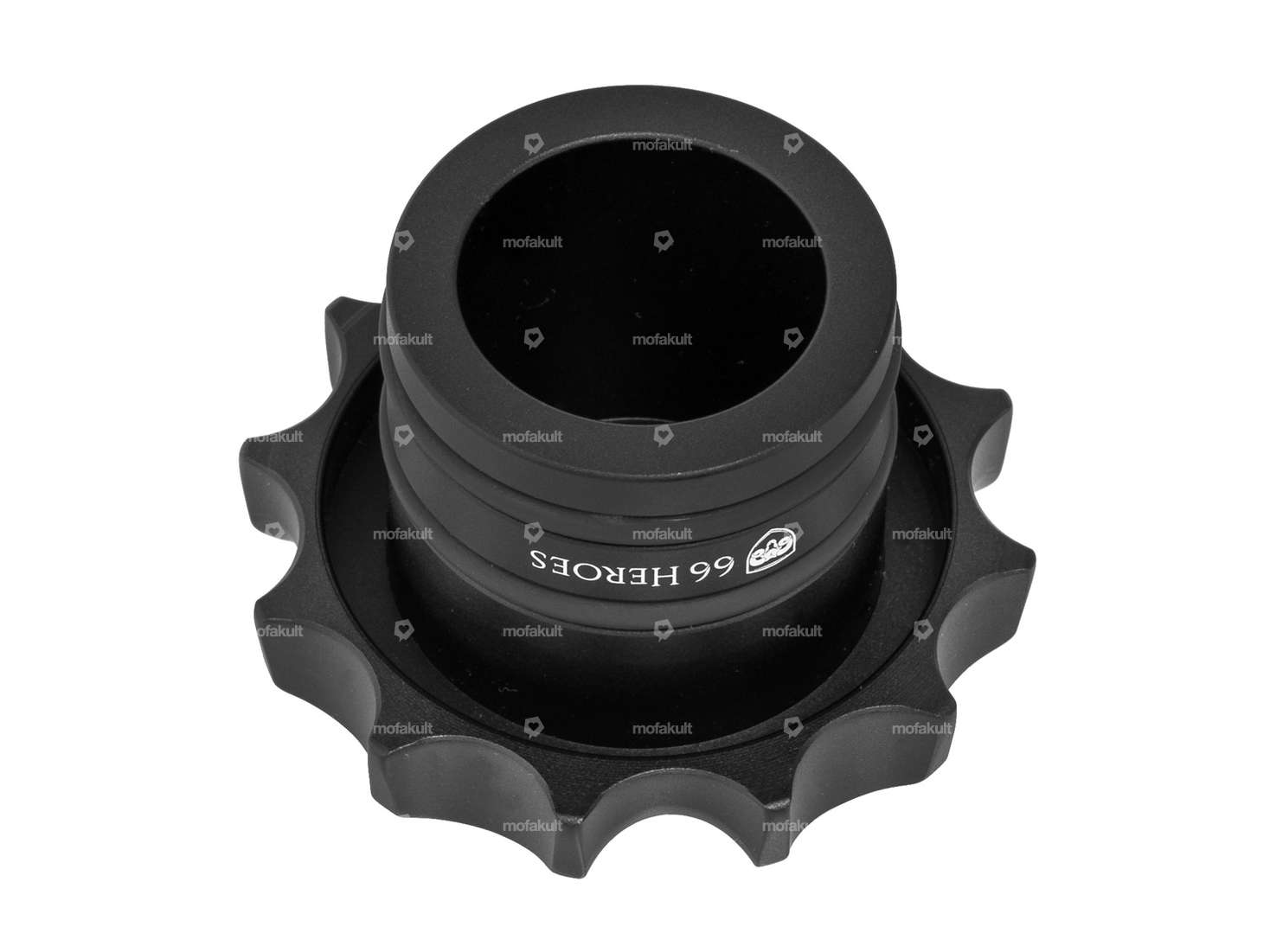 66HEROES Tankdeckel «Iron Cross» Alu schwarz | Zündapp Belmondo Carousel Image 2