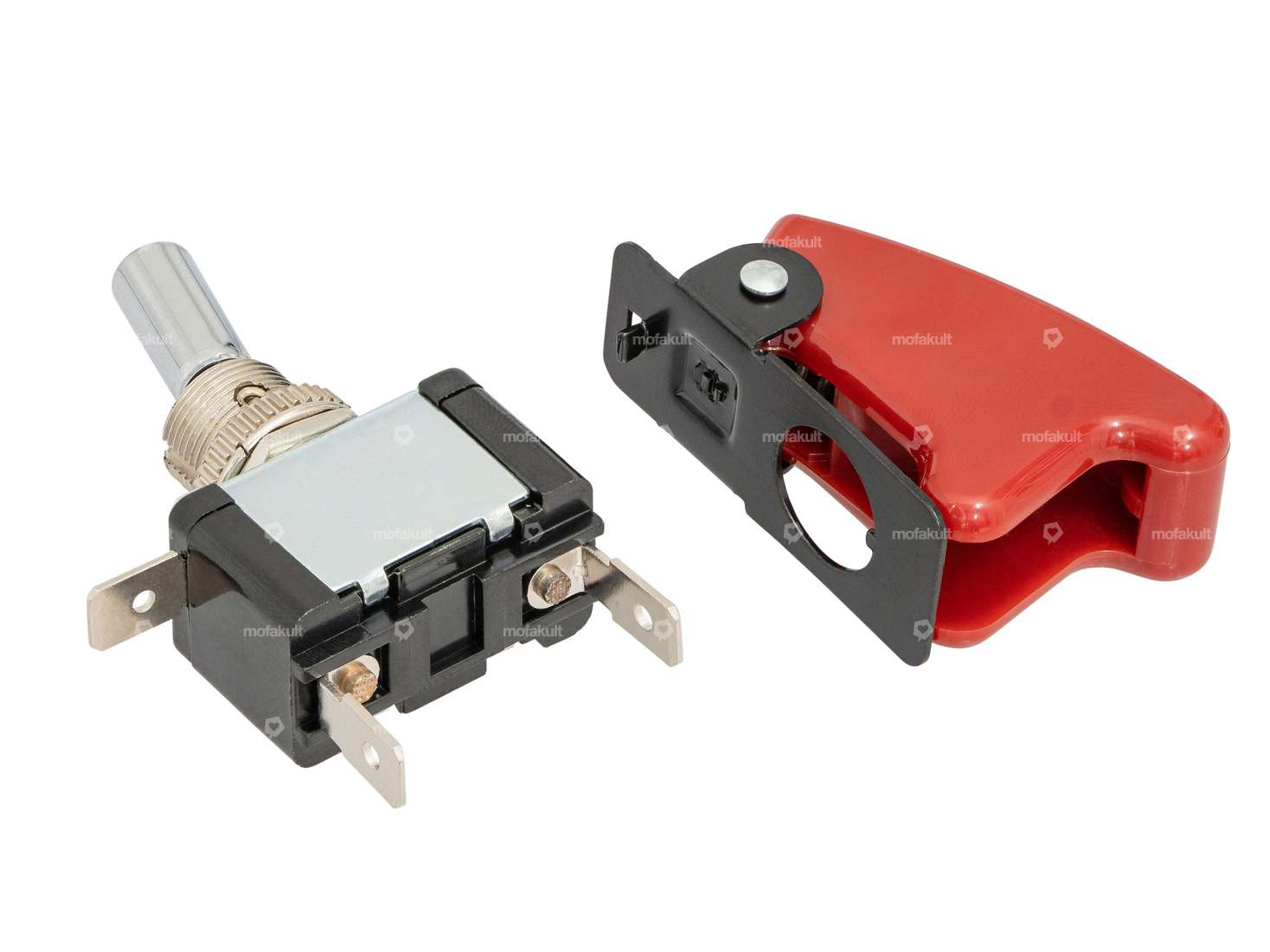 Kippschalter (ON-OFF) 12 mm mit Sicherheitskappe Carousel Image 2