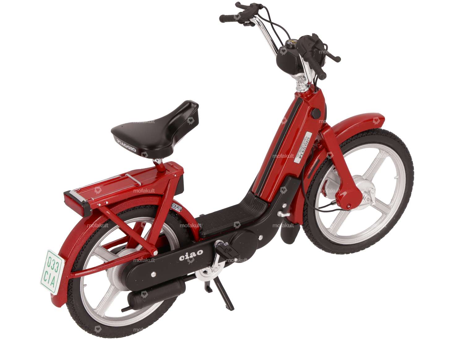 Vespa Piaggio Ciao metallic rot Miniatur Modell 1:10 (1A-Qualität) Carousel Image 2