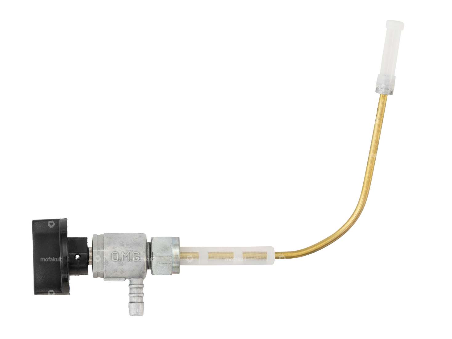 OMG Benzinhahn horizontal M12x1 (mit Überwurfmutter) nach unten abgehend Carousel Image 1