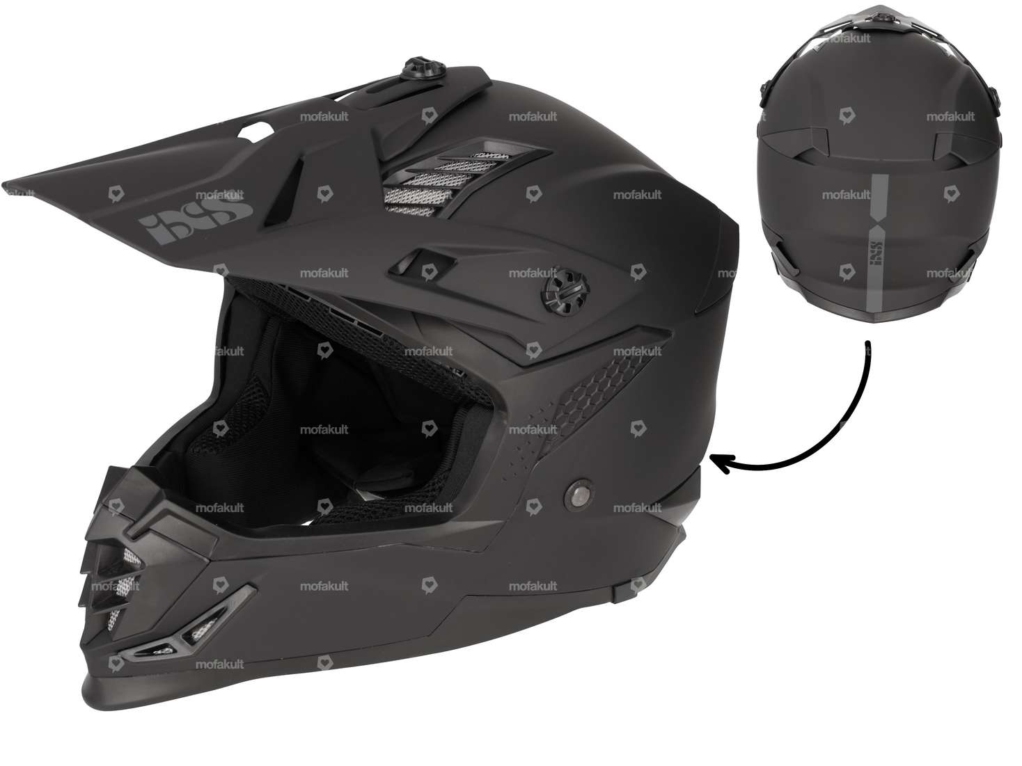 IXS Crosshelm schwarz matt (XL) Carousel Image 1