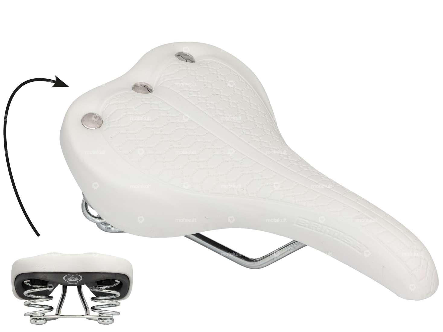 Sattel British Raute weiss Carousel Image 1