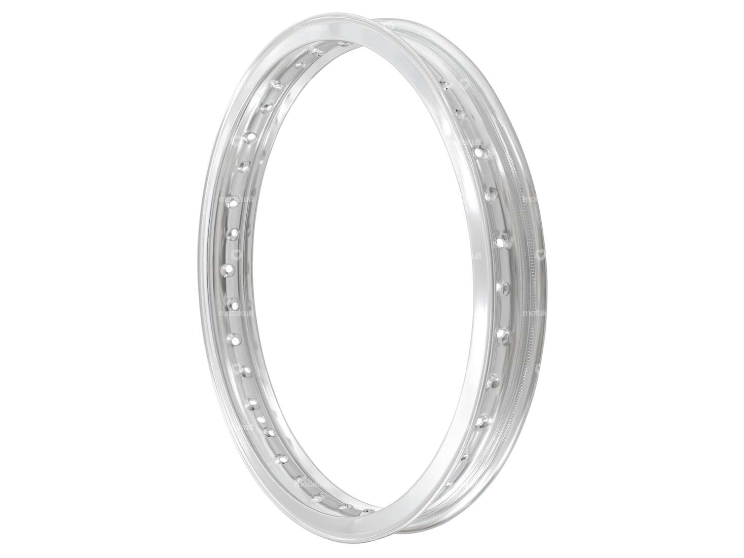 Felgenring 1.60 x 17" (55 mm) Alu silber eloxiert grosse Nippellöcher Carousel Image 1