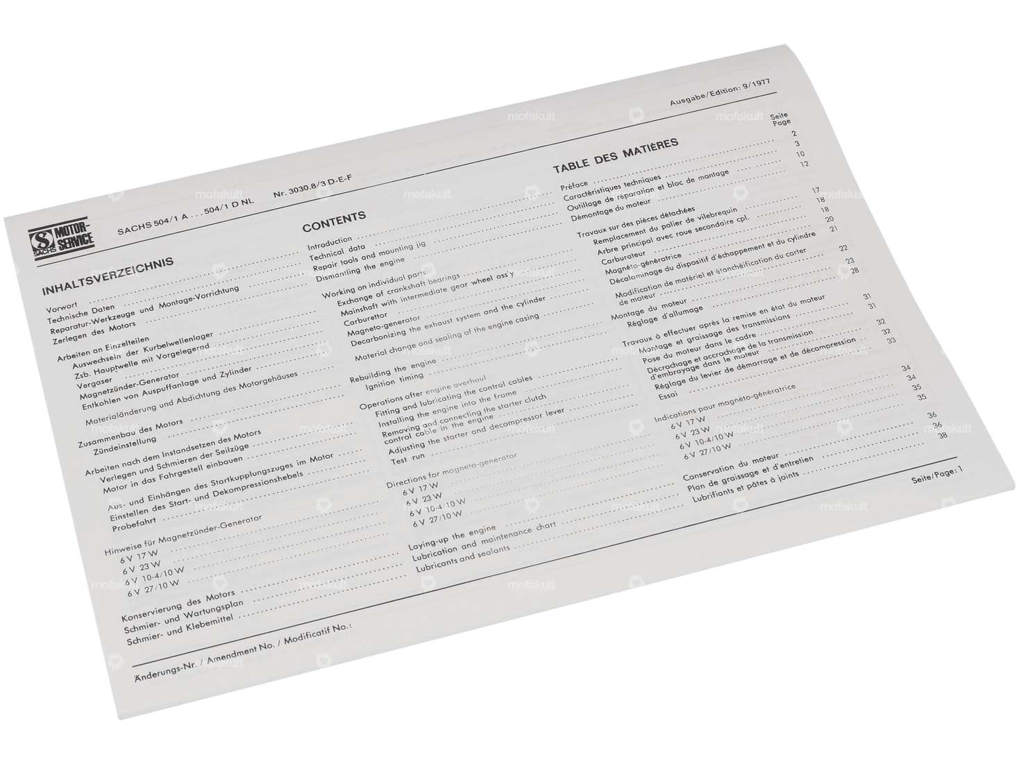 Reparaturanleitung | Sachs 504/1 Carousel Image 2