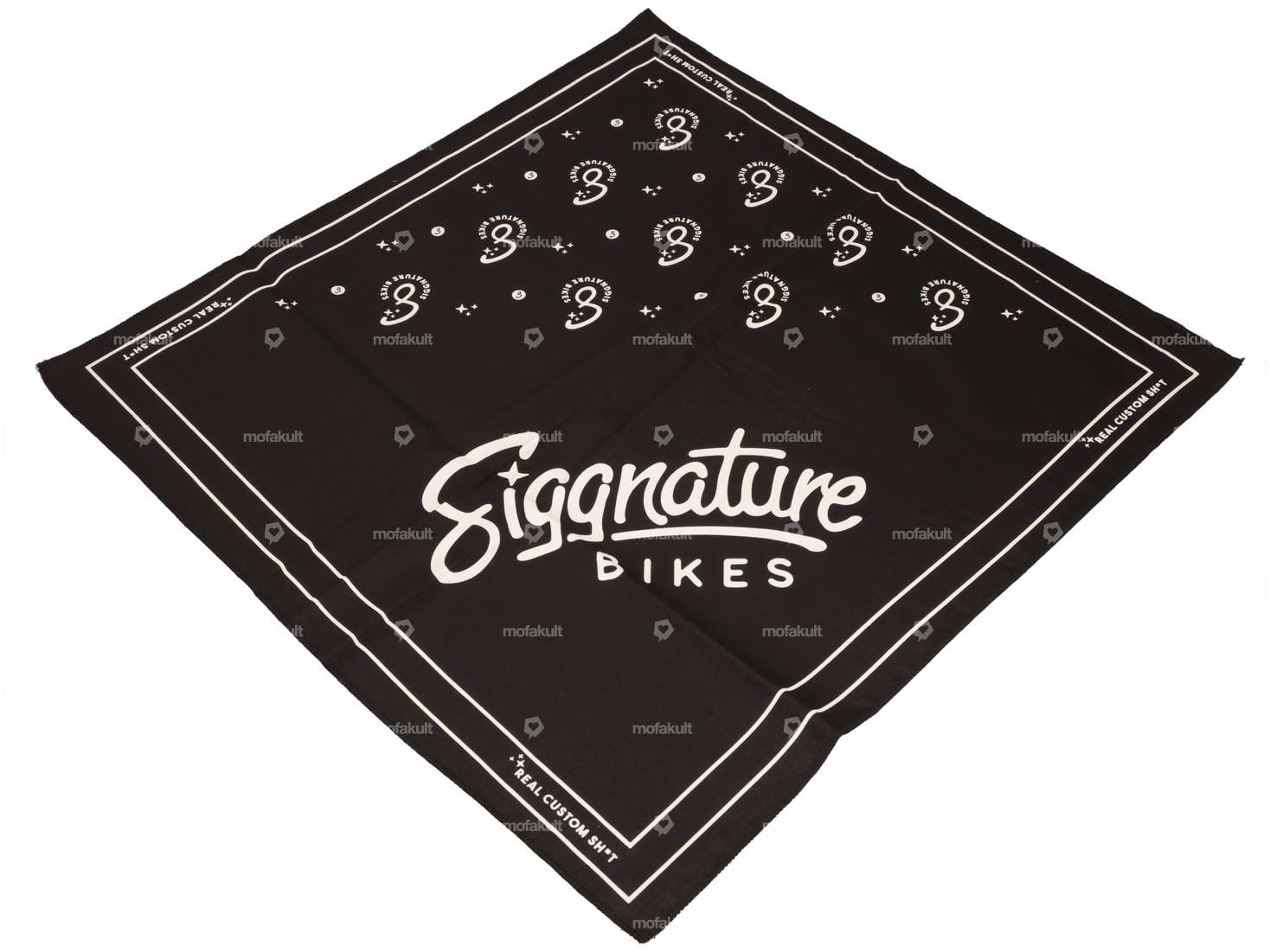 Siggnature Bandana 50 x 50 cm schwarz / creme Carousel Image 1