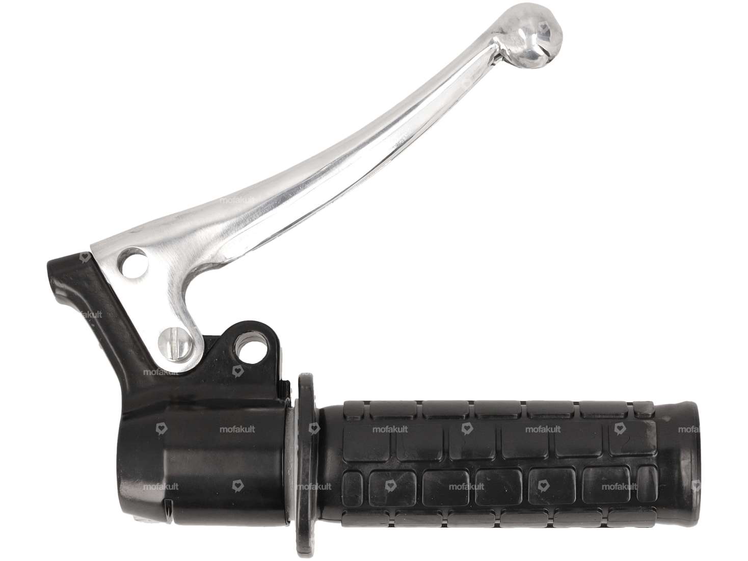 Gasgriff Blockmuster (Magura Nachbau) schwarz Carousel Image 1