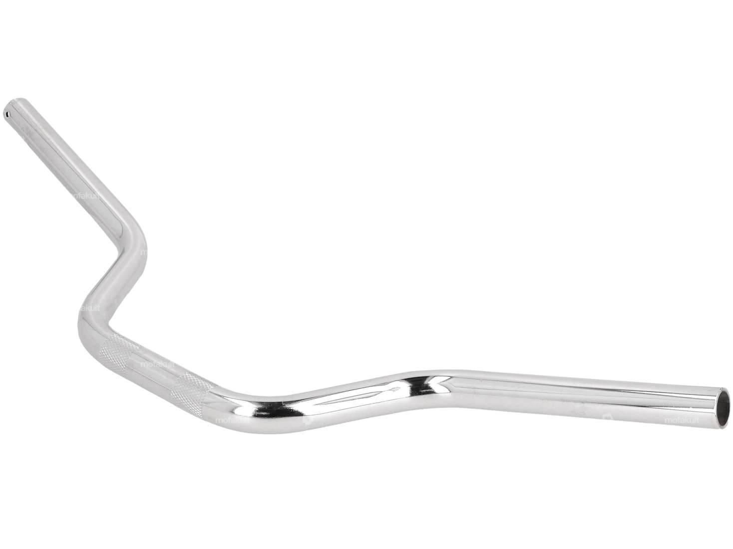 Handlebar fork plate 13 cm curved chrome Carousel Image 2