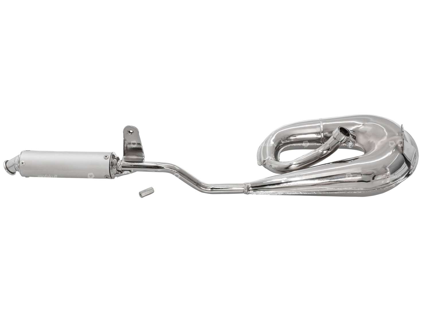 TECNO Circuit Exhaust Chrome | Piaggio Ciao, Bravo Carousel Image 1