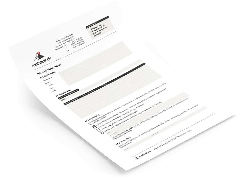 EU Return Form for Returning Items Carousel Image 1