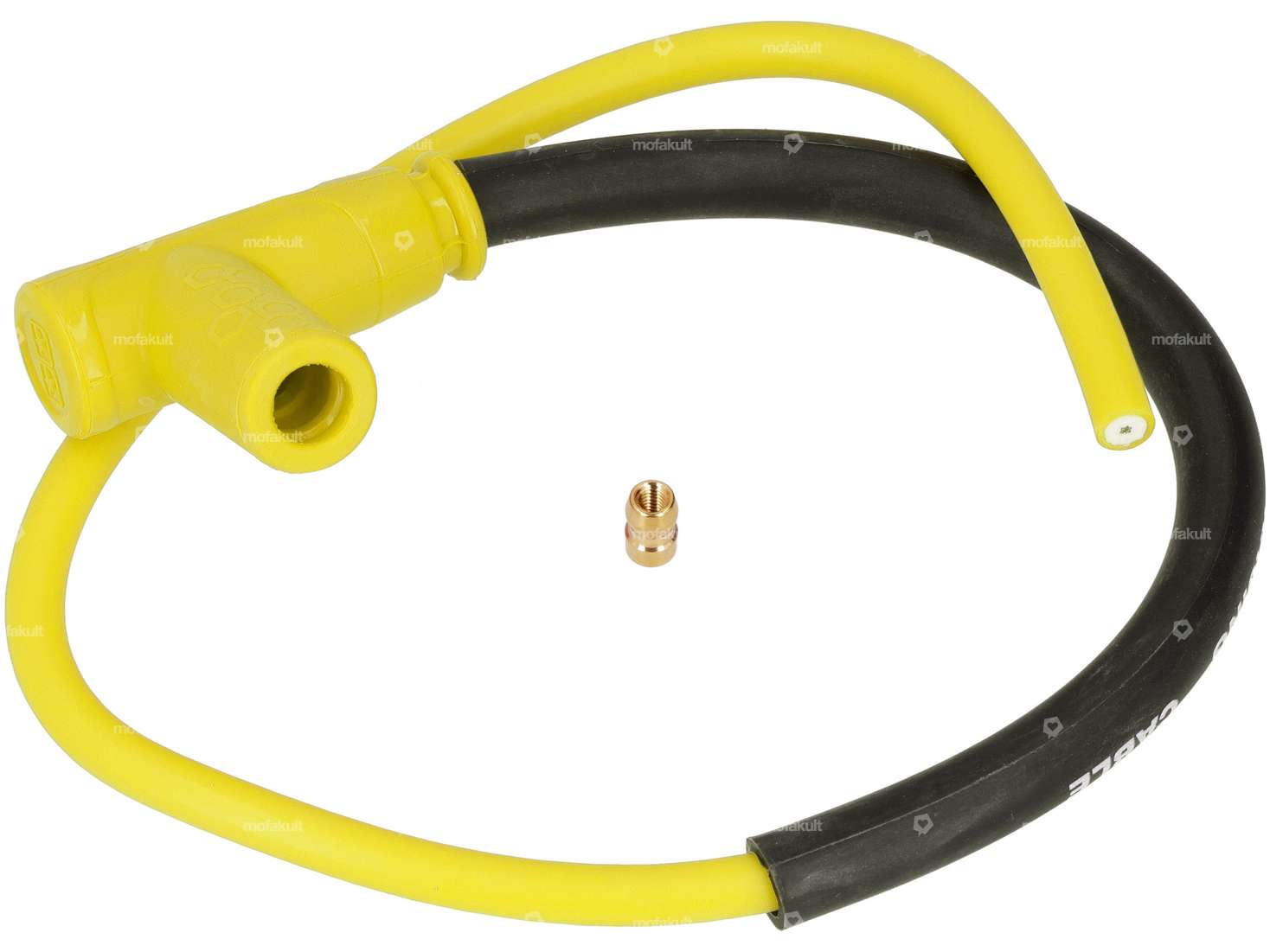 Stage6 ignition cable incl. spark plug connector yellow Carousel Image 1