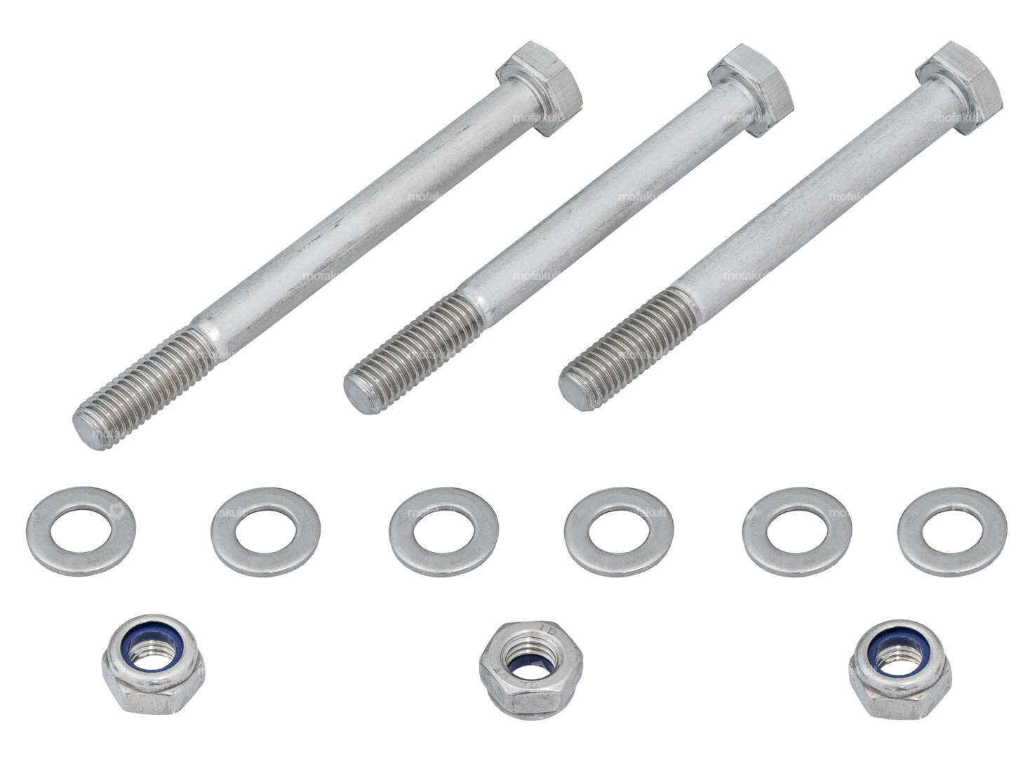 GPO screw set for engine mounting Inox | Puch Carousel Image 1