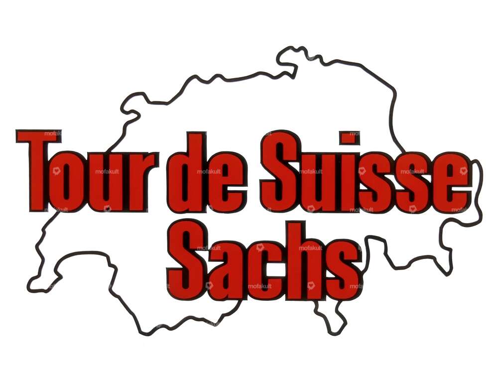 Aufkleber Tank «Tour de Suisse Sachs» 94 x 58 mm Carousel Image 1