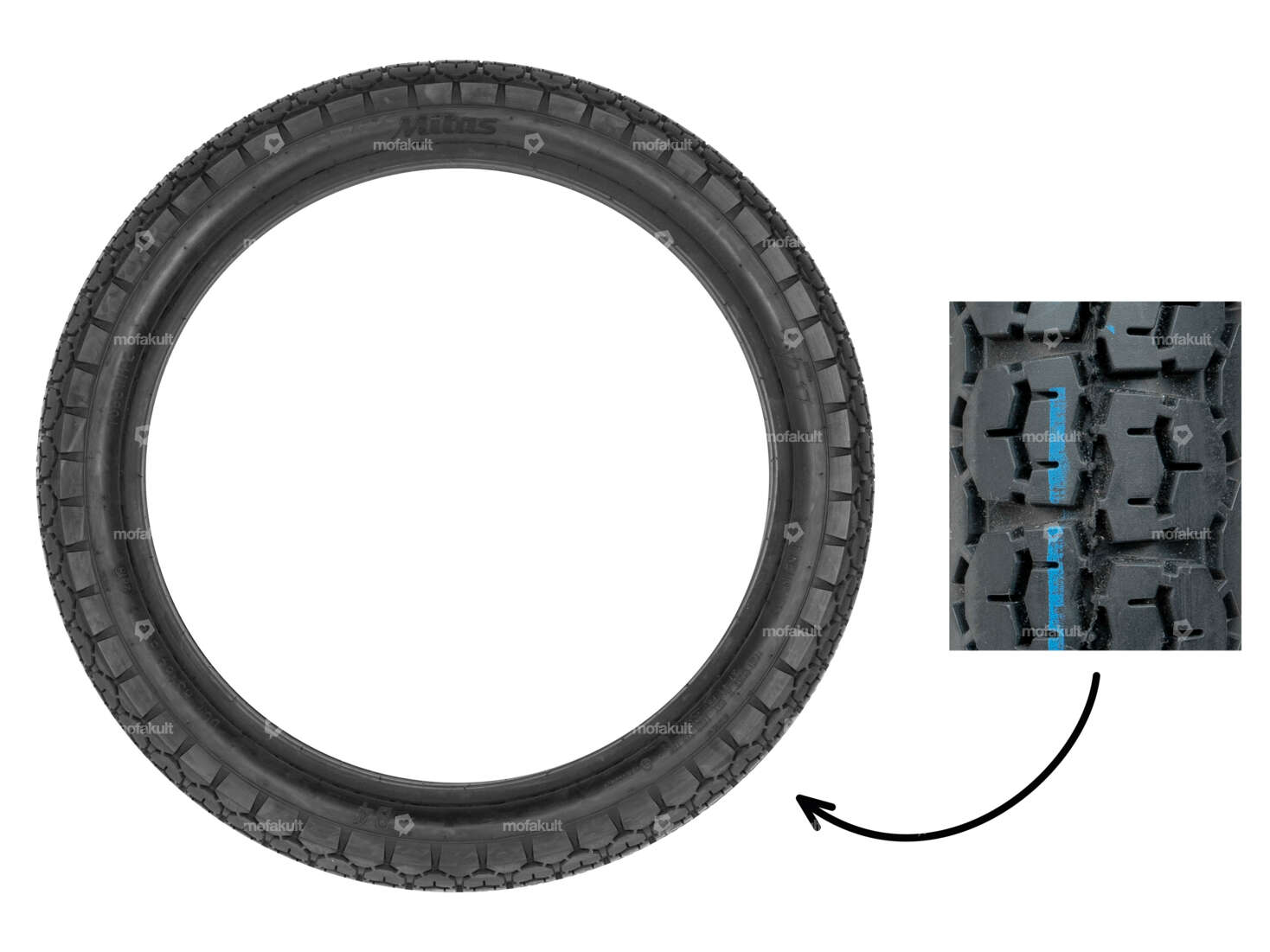 Mitas 2.50 x 17" Reifen B4 Allround Carousel Image 1