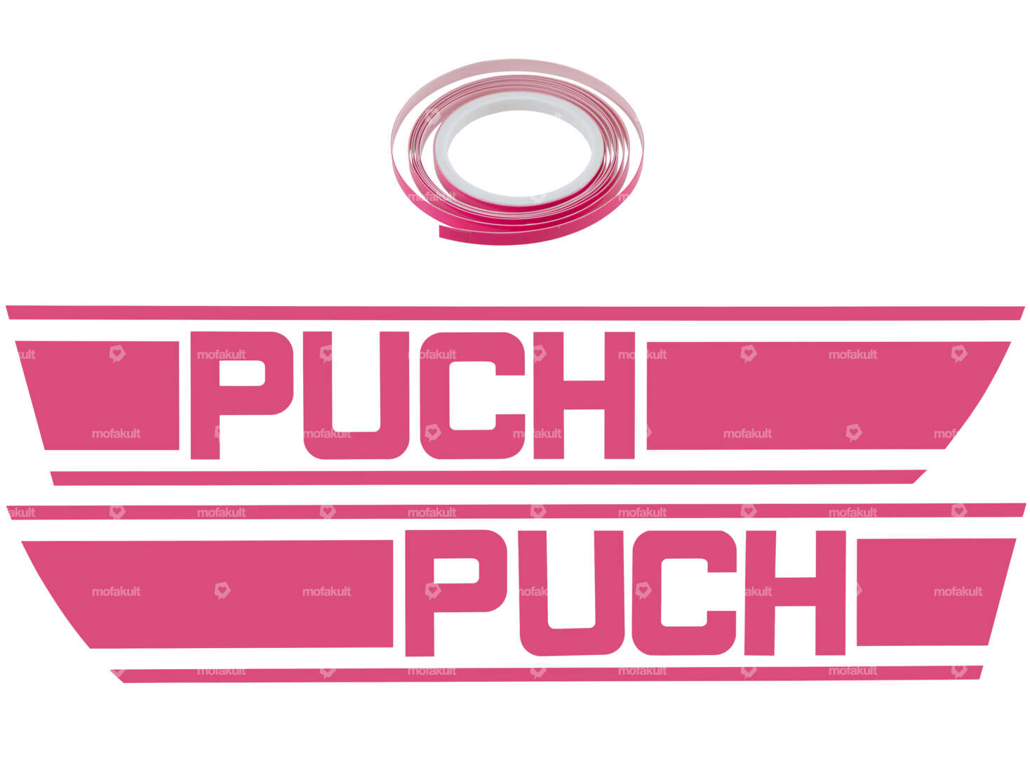 Klebersatz Tank pink Folienplot | Puch X30 Carousel Image 1